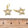 Brass Micro Pave Cubic Zirconia Charms KK-C092-23B-G-3