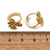 Clover Brass Hoop Earrings EJEW-S256-05G-5