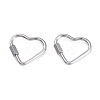 Non-Tarnish 304 Stainless Steel Screw Carabiner Lock Charms STAS-K192-03P-1