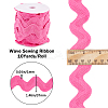 10 Yards Polyester Wavy Fringe Trim Ribbon OCOR-GF0003-27D-2