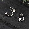 304 Stainless Steel Spiral Cartilage Earrings AJEW-A062-04P-02-2