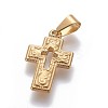 Ion Plating(IP) 304 Stainless Steel Pendants X-STAS-P241-10G-1