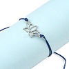Adjustable Waxed Polyester Cord Bracelets BJEW-PH01271-06-1