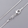 Brass Round Snake Chain Fine Necklace Making NJEW-BB10854-24-2