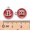 Platinum Plated Alloy Enamel Charms LS-ENAM-S118-03B-P-3