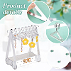 1 Set Coat Hanger Shaped Acrylic Earring Display Stands EDIS-PH0001-90C-4