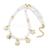 6mm Round ABS Imitation Pearl Beaded Necklaces NJEW-P317-12E-G-2