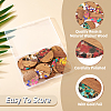 16Pcs 8 Colors Transparent Resin & Walnut Wood Pendants RESI-TA0002-10-4