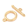 Rack Plating Eco-Friendly Brass Toggle Clasps KK-S403-16G-3