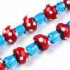 Handmade Lampwork Beads Strands LAMP-N024-09D-2
