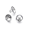 Non-Tarnish 304 Stainless Steel Cup Peg Bails Pendants STAS-S057-59B-P-3