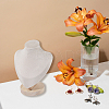 Bust Shaped Beech Covered with Velvet Necklace Display Stands NDIS-WH20010-02A-7