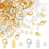 120Pcs 2 Color Zinc Alloy Lobster Claw Clasps DIY-HY0001-37-1