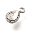 304 Stainless Steel Pendants STAS-Q346-04P-04-2