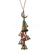 Moon Iron Bell Pendant Decoration HJEW-TA00379-2