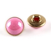 1-Hole Brass Resin Button BUTT-WH0015-35E-1