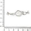 Brass Micro Pave Clear Cubic Zirconia Fold Over Clasps KK-U059-41P-02-3