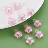 Transparent Crackle Acrylic Pendants MACR-S373-63-L05-6