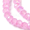 Baking Electroplate Glass Beads Strands DGLA-A039-J8mm-B18-3
