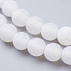 Natural Crackle Agate Beads Strands G-G055-6mm-5-3