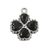 304 Stainless Steel Rhinestone Pendants STAS-E547-06D-P-1