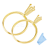 Aluminium Alloy Finger Rings Components FIND-DC0006-70G-1