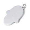 304 Stainless Steel Stamping Blank Tag Pendants STAS-S162-24P-2
