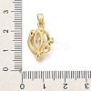 Brass Micro Pave Cubic Zirconia Pendants KK-M314-12G-3