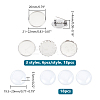 DIY Blank Dome 304 Stainless Steel Brooch Making Kit DIY-UN0056-17-3
