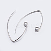 Brass Earring Hooks LS-KK-K197-60P-1