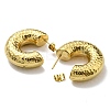 Ion Plating(IP) 316 Surgical Stainless Steel Hammered Stud Earrings for Women LS-EJEW-C053-03G-2
