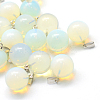 Round Opalite Pendants G-Q434-12-1