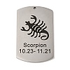 Non-Tarnish 304 Stainless Steel Pendants LS-STAS-C098-01J-P-1