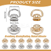 12Sets 2 Colors Alloy & Iron Ball Studs Rivets FIND-LP0004-06-2