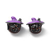 Halloween Rack Plating Brass Enamel European Beads KK-M280-01B-1