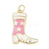 Brass Enamel Pendants KK-G522-50G-02A-1