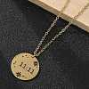 304 Stainless Steel Number 11:11 Pendant Necklaces NJEW-NH0002-01G-02-2