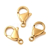 Ion Plating(IP) 304 Stainless Steel Lobster Claw Clasps LS-STAS-AB12-G-01-1