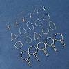 DIY Hexagon/TeardropOval/Triangle Brass Dangle Earring Jewelry Making Kits DIY-FS0007-62-7