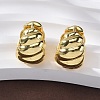 Rack Plating Brass Croissant Hoop Earrings for Women LS-EJEW-G342-09G-3