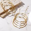 8Pcs Glass Seed Bead Braided Bead Bracelet Set CF1875-5-1