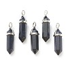 Synthetic Blue Goldstone Pointed Pendants G-M378-01P-A06-1