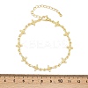 Virgin Mary Theme Brass Micro Pave Clear Cubic Zirconia Link Chain Bracelets for Women BJEW-A090-08A-G-5