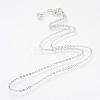 Iron Cable Chains Necklace Making MAK-R016-45cm-P-2