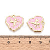 Alloy Enamel Pendants ENAM-T024-23B-G-3