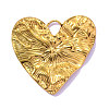 Textured 304 Stainless Steel Pendants STAS-OY016-48G-1