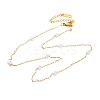 Ion Plating(IP) 304 Stainless Steel Paperclip Chain Necklaces NJEW-S004-04G-1