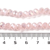 Baking Electroplate Glass Beads Strands DGLA-A039-J6MM-B14-4