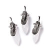 Natural Quartz Crystal Pendants G-E059-04AS-07-1