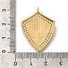 Brass Micro Pave Cubic Zirconia Pendants KK-U055-22G-3